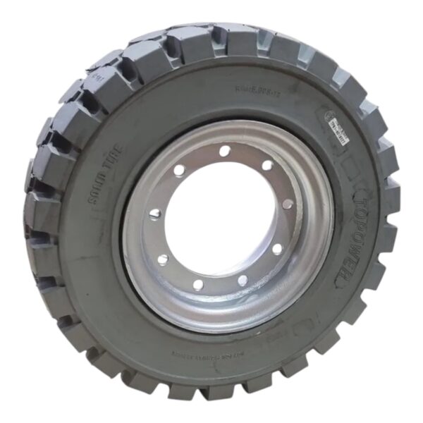 Photoroom_20250924_154804 LLANTA 25X7-12 JLG E300APJ CON RIN TRACCIÓN SÓLIDA NEGRA TOPOWER