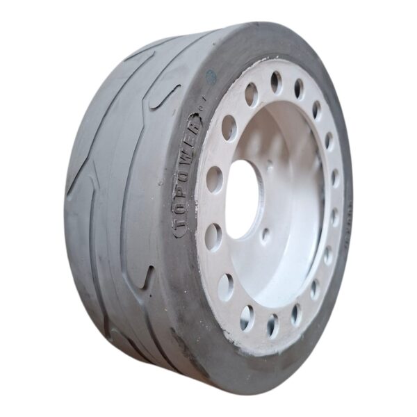 Imagen de WhatsApp 2025-11-19 a las 14.14.11_5862f859 LLANTA 12X4 (200X8) NO MANCHANTE CON FRENO SKYJACK TOPOWER