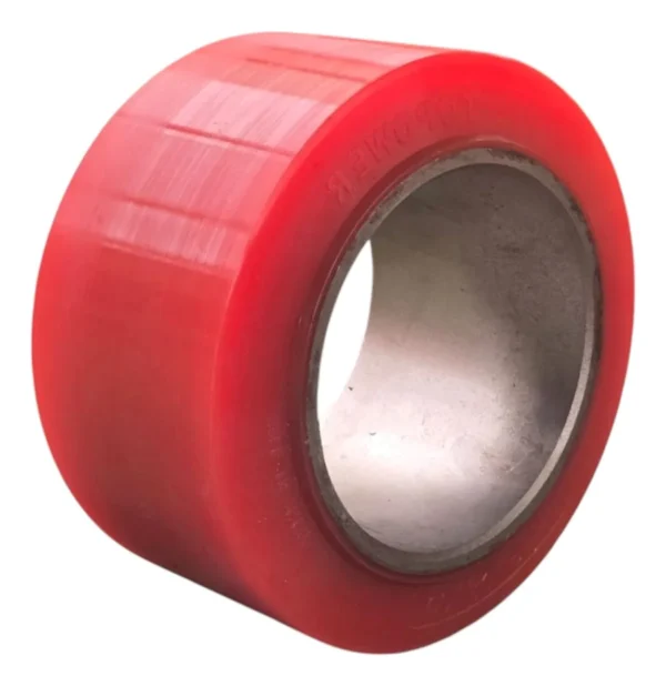 LLANTA 9X5X5 3/4 POLY ROJA TOPOWER
