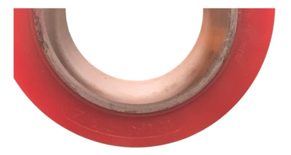 LLANTA 9X5X5 3/4 POLY ROJA TOPOWER