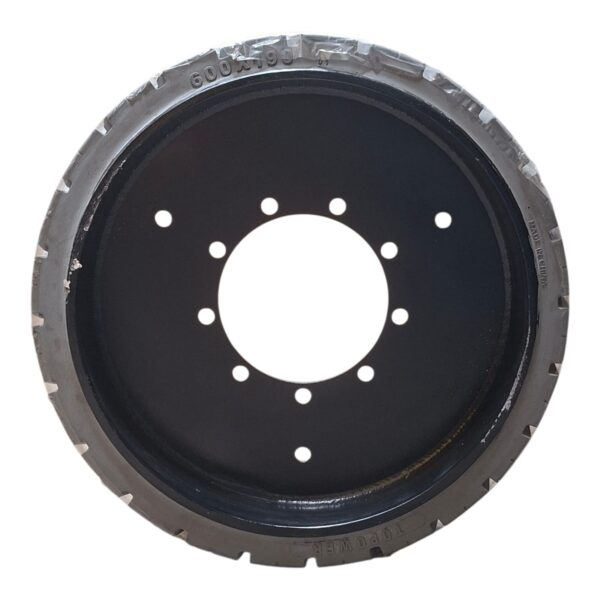 LLANTA 600X190 HAULOTTE HA12CJ (9 BIRLOS) FRONTAL/TRASERA CLEAN TOPOWER